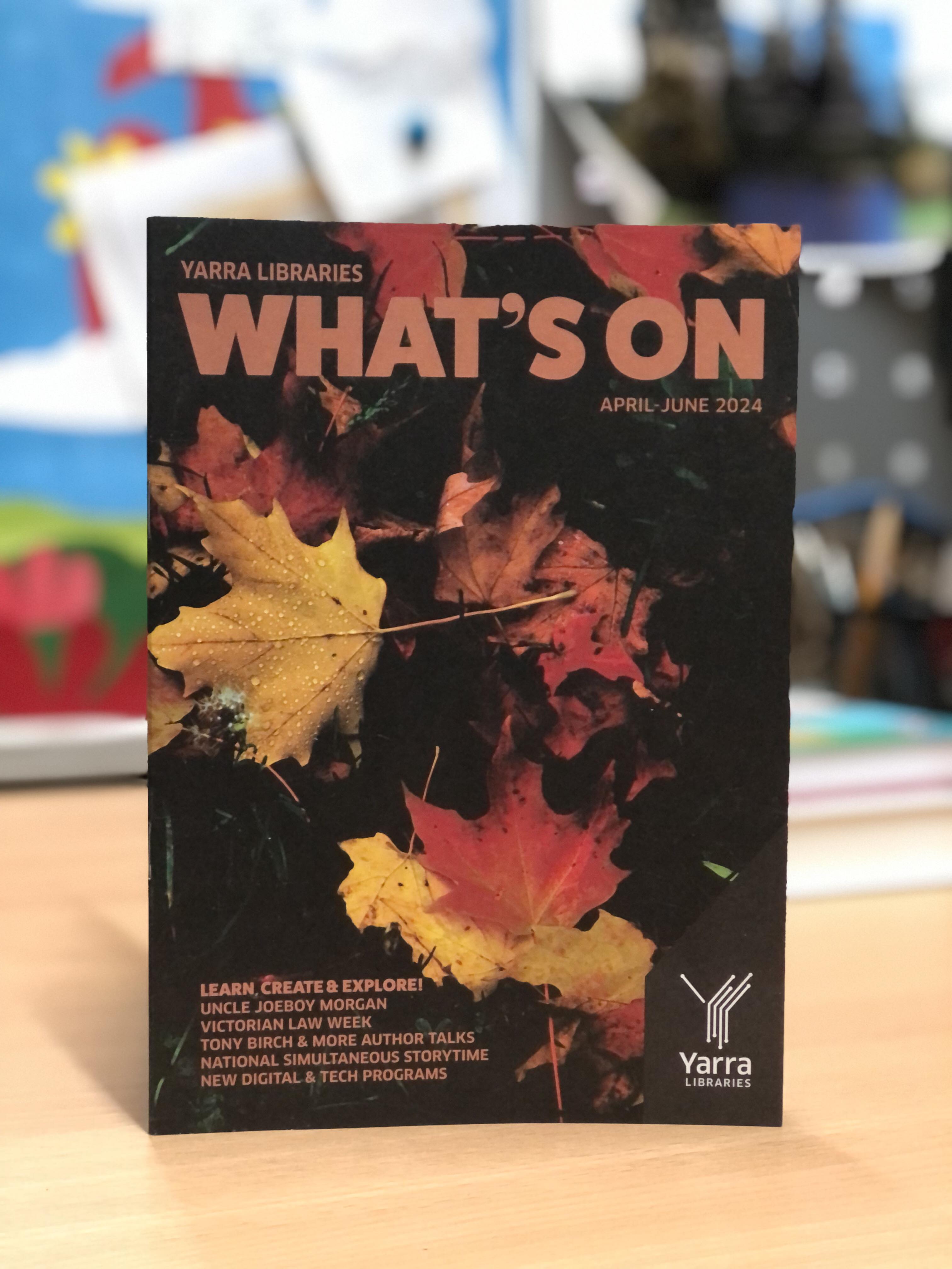 The cover of the April-June What's On guide